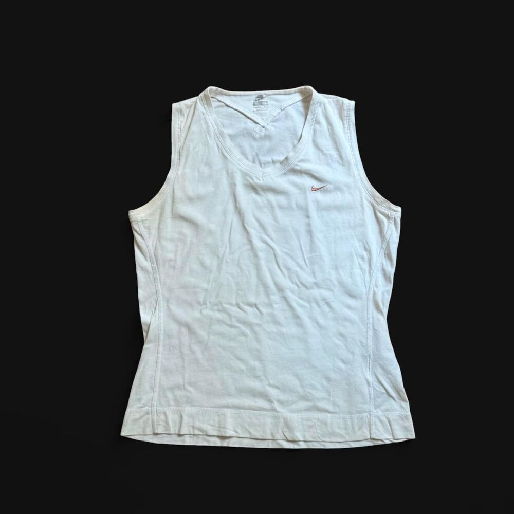 Vintage Nike Sleeveless White Tank Size L